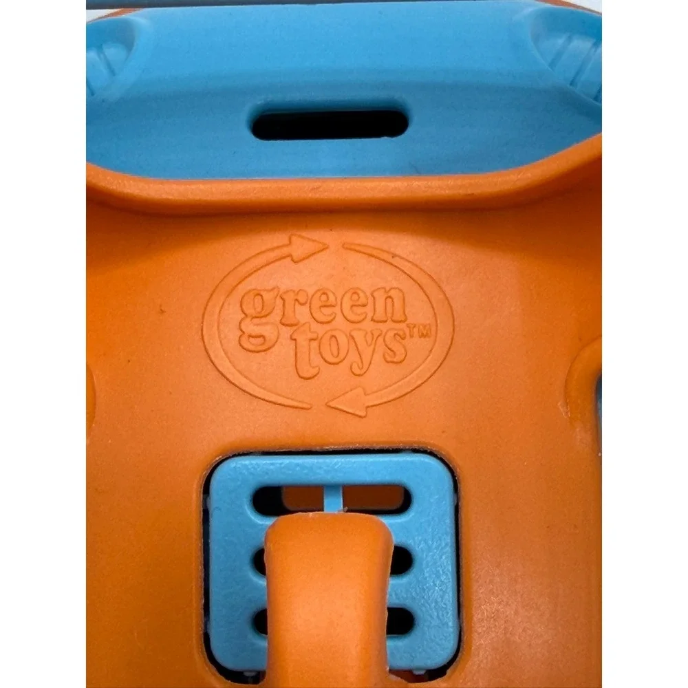 Green Toys Seacopter Orange Blue Recycled Plastic Bath Toy Made in USA